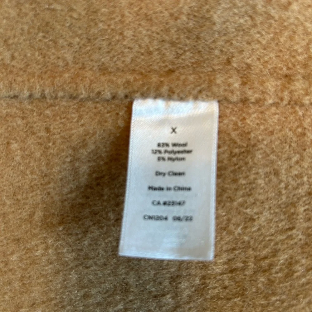 Talbots Wool Coat Jacket tan cream plaid size 1X - Picture 8 of 15